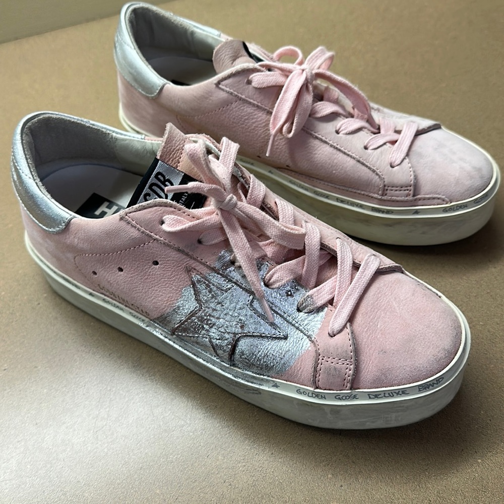 Golden Goose Sneakers, 38 Pink Suede